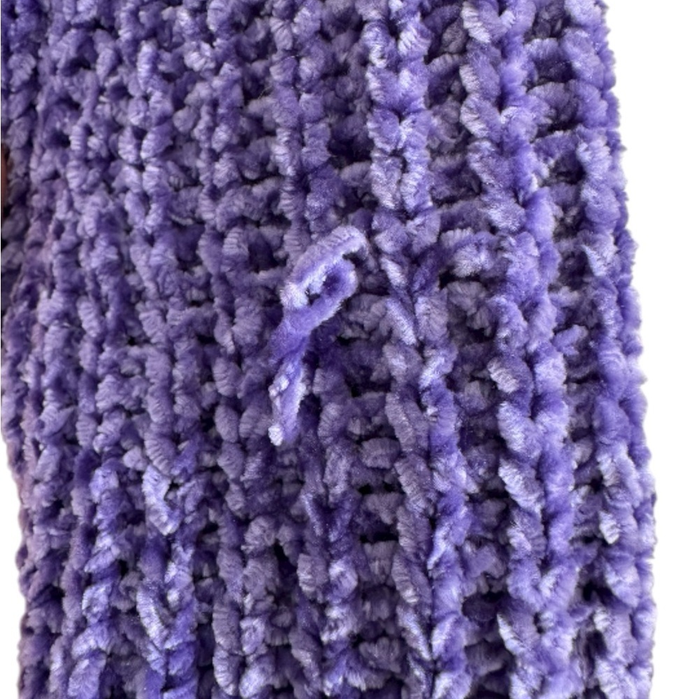 Talbots Women's Heathered Purple Sweater - Picture 3 of 4